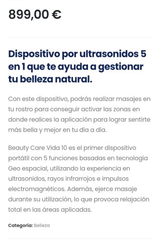 Beauty Care Vida 10 Caja Roja