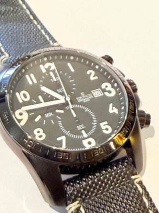 Reloj Kronos Chronograph Negro