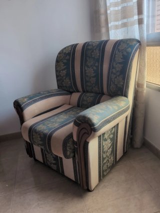 Butaca sillón estampado