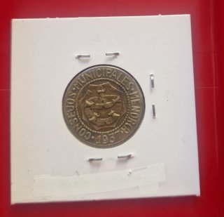 Moneda 2,50 Pesetas 1937 Menorca Guerra Civil