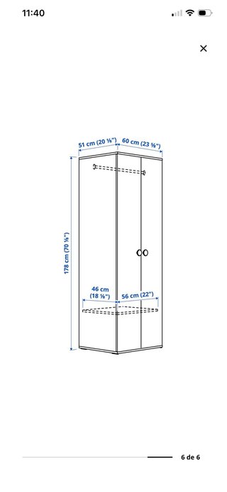 Armario blanco GODISHUS Ikea