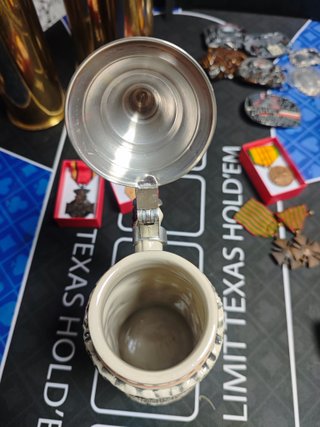 Jarra Cerveza Alemana Vintage Caza
