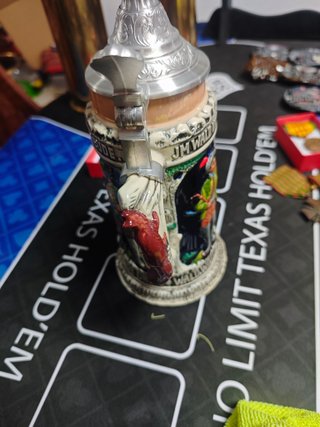 Jarra Cerveza Alemana Vintage Caza