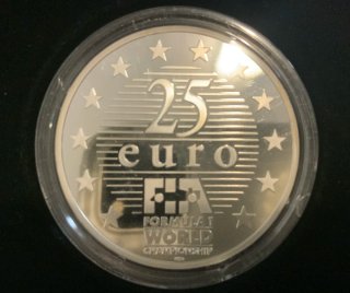 Moneda Plata Michael Schumacher 1997