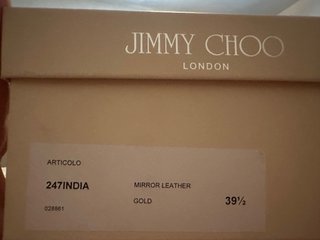 Sandalias Jimmy Choo Doradas Talla39.5
