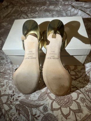 Sandalias Jimmy Choo Doradas Talla39.5
