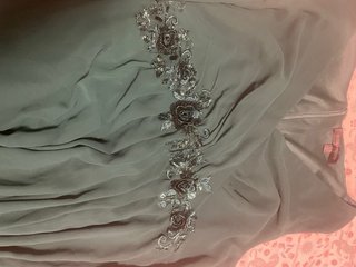 Vestido de fiesta verde usado una vez