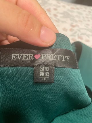 Vestido de fiesta verde usado una vez
