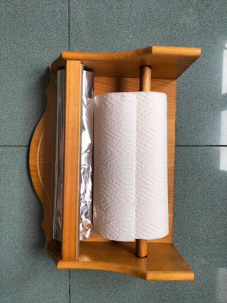Portarrollos cocina madera