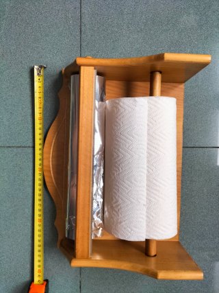 Portarrollos cocina madera