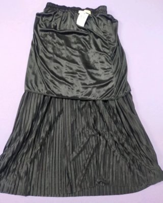 Gonna plissettata Abercrombie & Fitch L nera