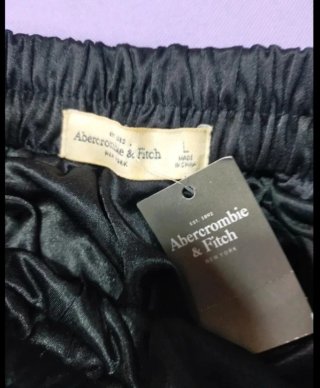 Gonna plissettata Abercrombie & Fitch L nera