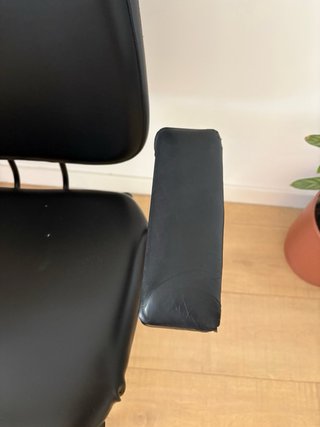 Silla despacho vintage negra