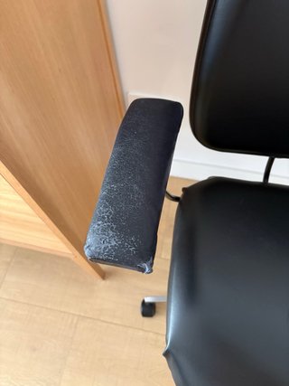 Silla despacho vintage negra