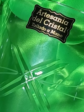 Set Vasos y cubitera Cristal Tallado Diseño Estrel