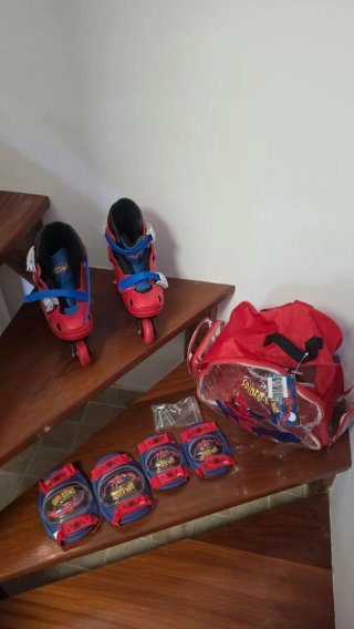 Patines Spiderman niño Talla 31-34 Ajustables