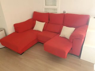 Sofá cheslong 3 plazas 3,20m extensible