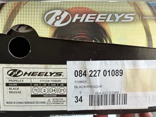Zapatillas Heelys Negras con Ruedas