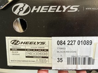 Zapatillas Heelys Negras con Ruedas