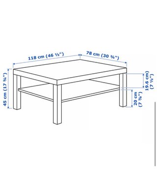 Mesa de centro Lack blanca Ikea