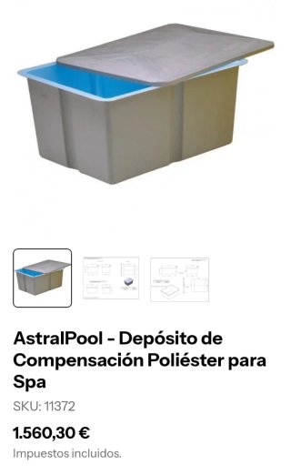 Depósito Fibra Vidrio 1000L con tapa + Transporte