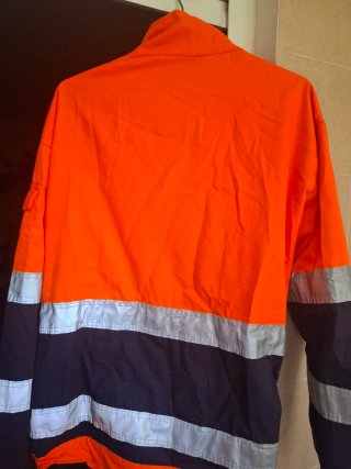 Chaqueta de trabajo reflectante naranja