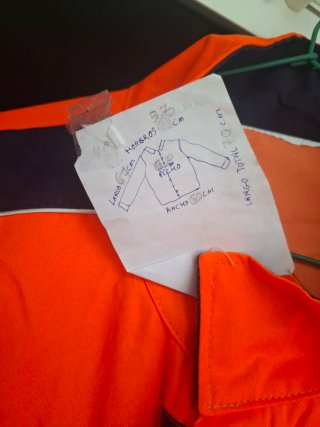 Chaqueta de trabajo reflectante naranja