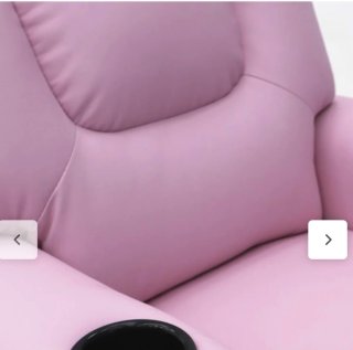 Mini sillón reclinable rosa
