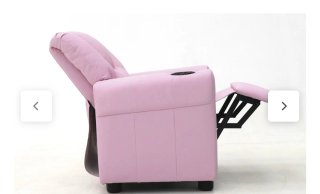 Mini sillón reclinable rosa