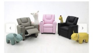 Mini sillón reclinable rosa