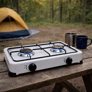 Cocina Gas Portátil 2 Fuegos