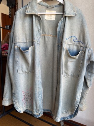 Chaqueta vintage bordada a mano