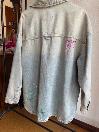 Chaqueta vintage bordada a mano