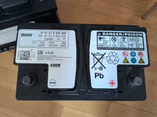 Batería AGM BMW 70Ah 720A De Mini star stop