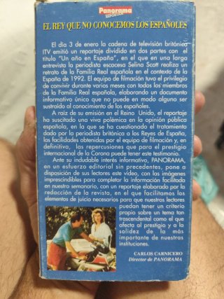 Película VHS Panorama Reportaje El Rey