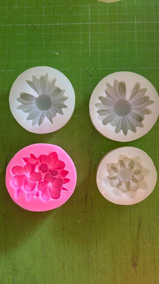 Moldes de Silicona Flores (4 uds)