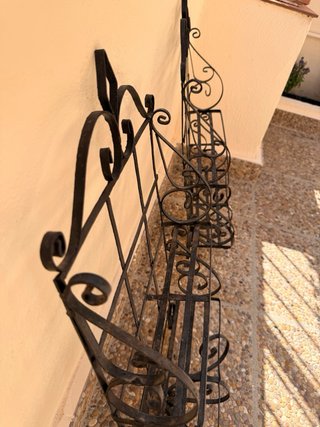 Estanterías de forja decorativas – Lote de 2