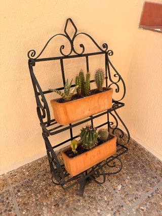 Estanterías de forja decorativas – Lote de 2