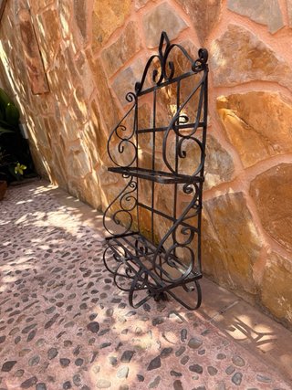 Estanterías de forja decorativas – Lote de 2