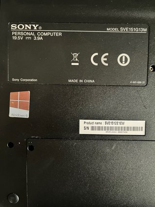Portátil Sony Vaio SVE151G13M para piezas
