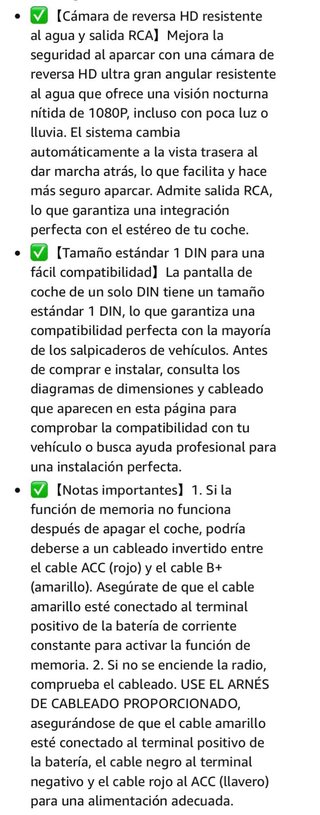 NUEVO! (50€) Radio Coche 1 DIN Pantalla 6.28”