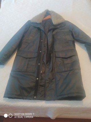 Abrigo RG 512 Negro Cuello Pelo