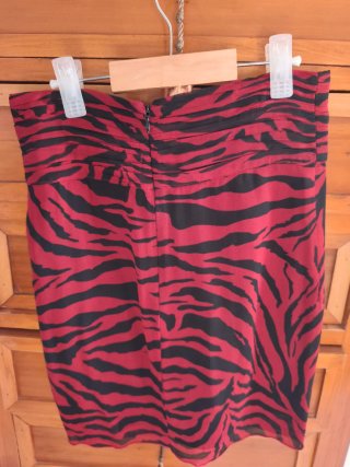 Falda BA&SH Estampado Cebra Talla S