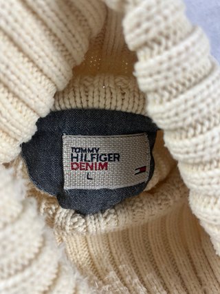 Jersey Tommy Hilfiger Mujer Talla L Beige/Crema