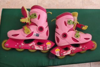 Patines en línea Oxelo niña rosa talla 28-30