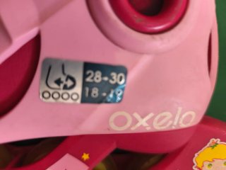 Patines en línea Oxelo niña rosa talla 28-30