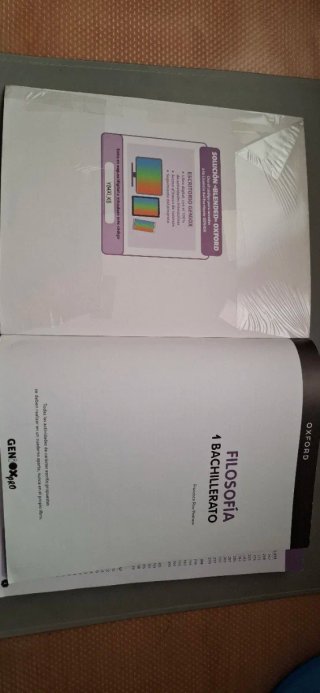 Libro de Filosofía de 1°de Bachillerato. Ed.Oxford