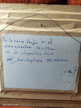 Óleo Serie Tango nº27 de José Cirigliano