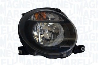 Faro Derecho Con Regulacion Alcance De Luces Interior Negro (Magneti Marelli) (Modelo 09-) para Fiat 500 2007