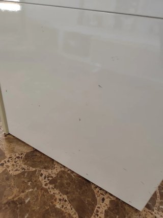 Mesa de salón cristal y metal